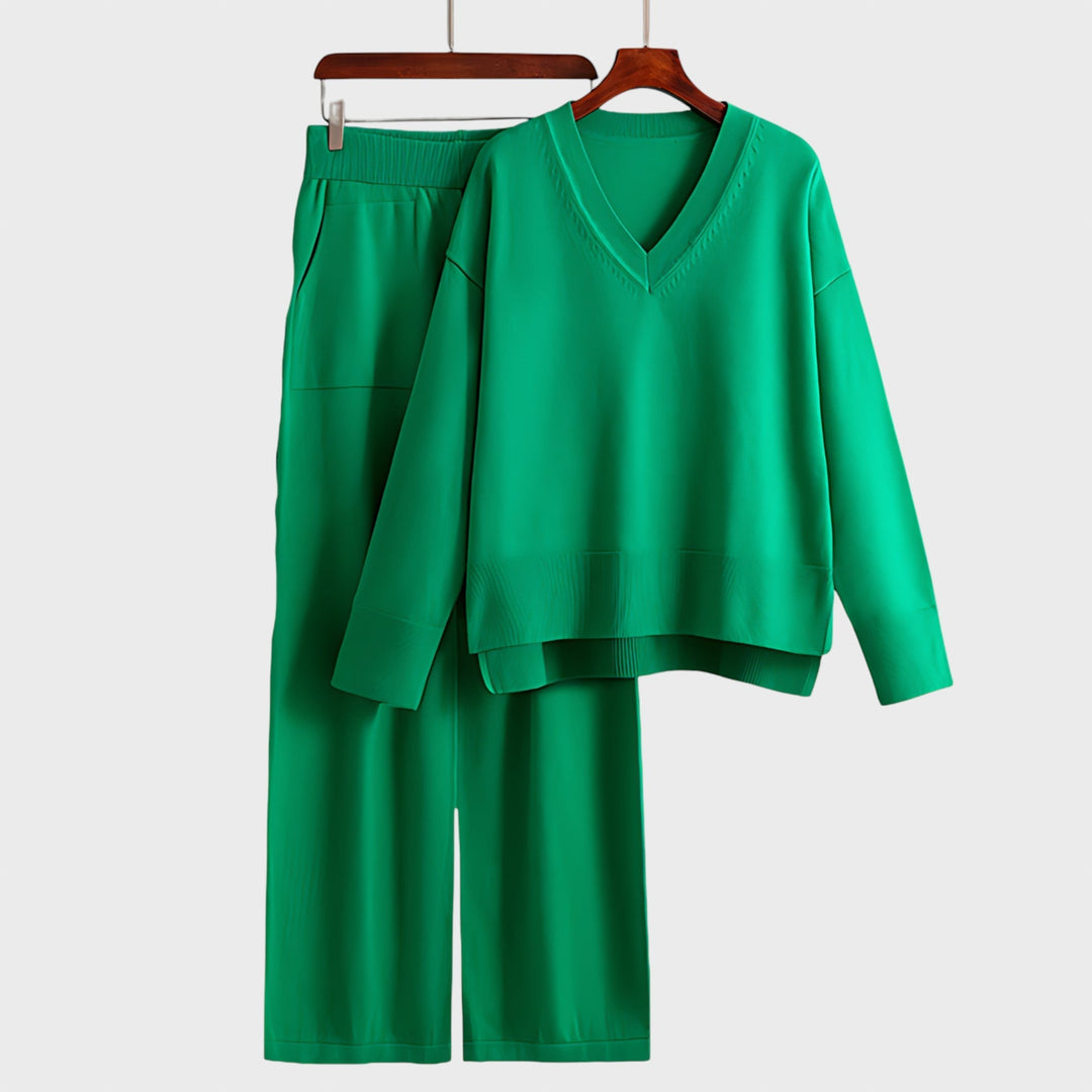 Zdravka™ - Комплект от две части с V-образно деколте