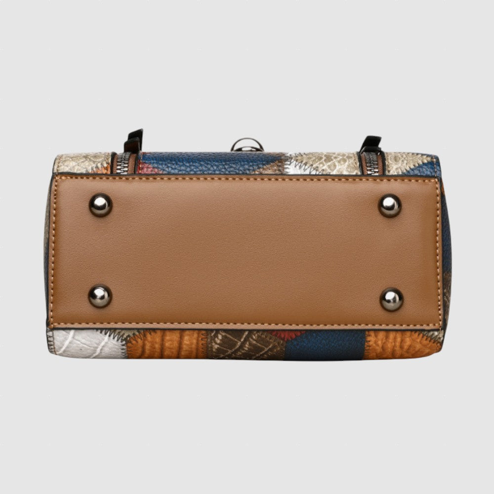 Hristo™ - Чанта от естествена кожа с мозайка