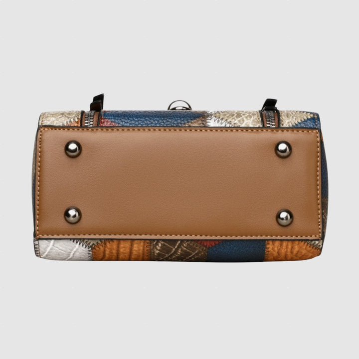 Hristo™ - Чанта от естествена кожа с мозайка