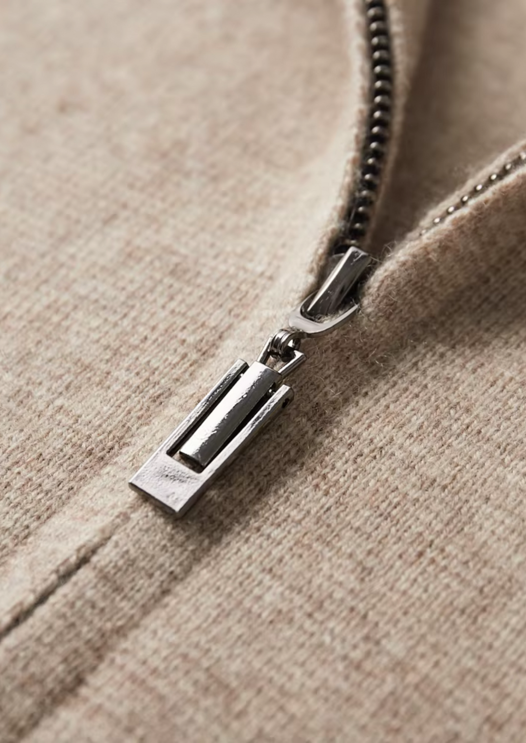 Extra finom merinó gyapjú cipzáras galléros kardigán