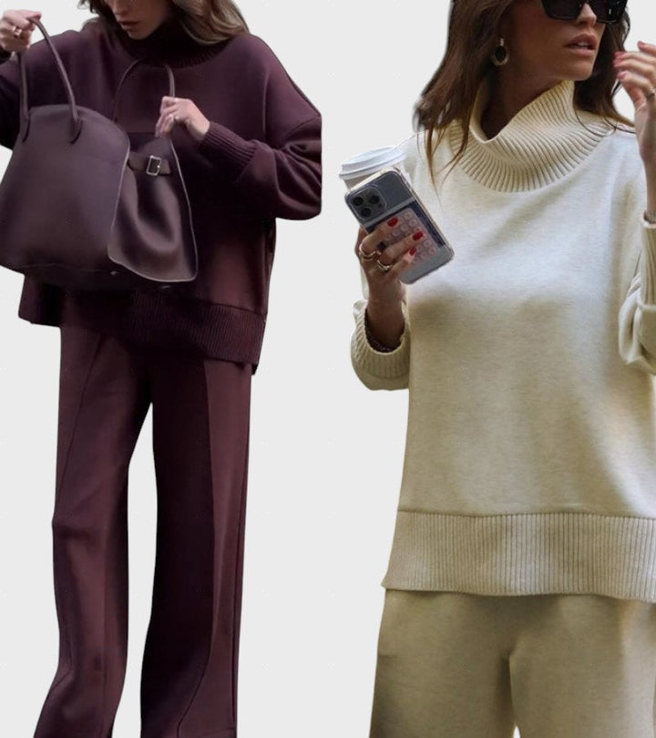 Petrana™ - Елегантен комплект от две части с поло яка