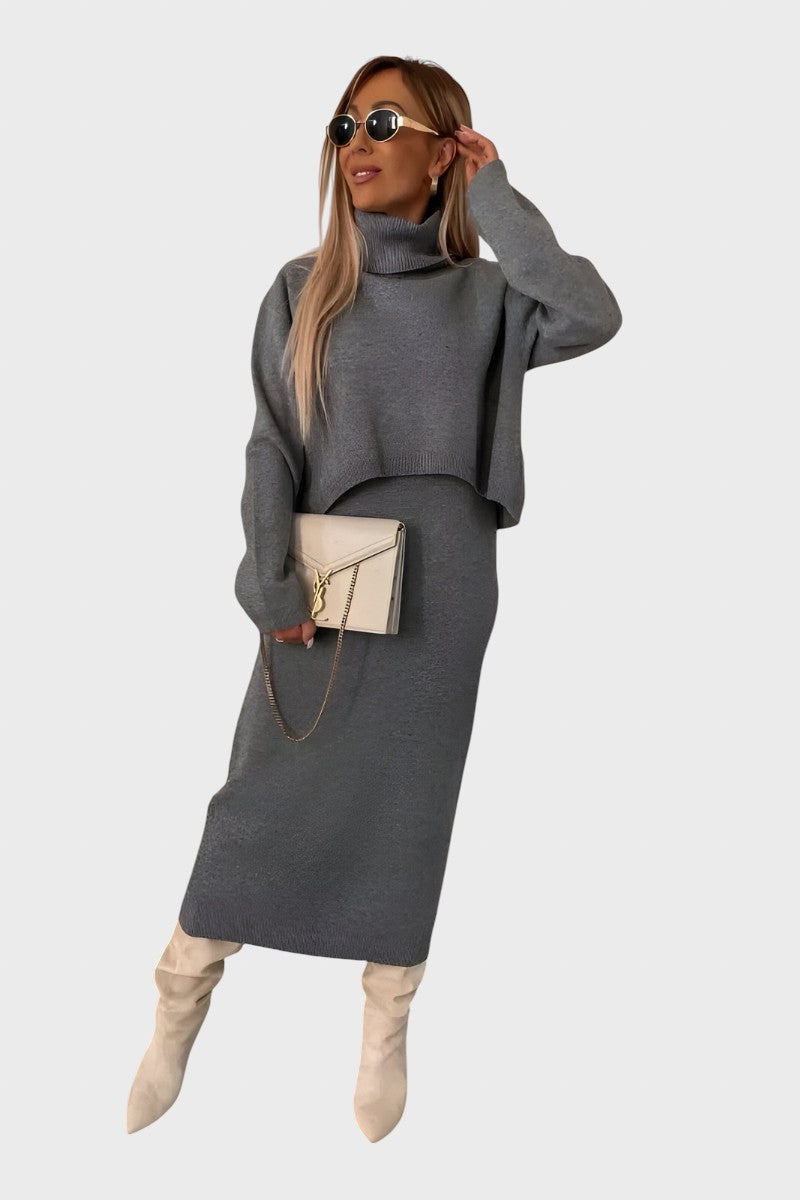 Viktoria™ - Елегантен плетен комплект от две части