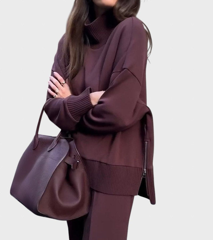 Petrana™ - Елегантен комплект от две части с поло яка