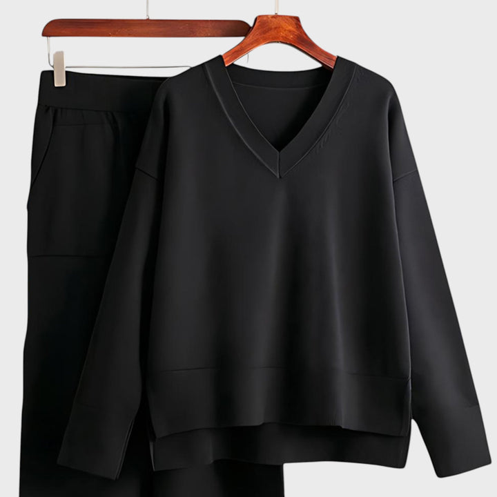 Zdravka™ - Комплект от две части с V-образно деколте