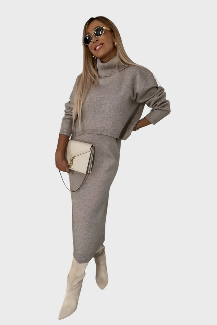 Viktoria™ - Елегантен плетен комплект от две части