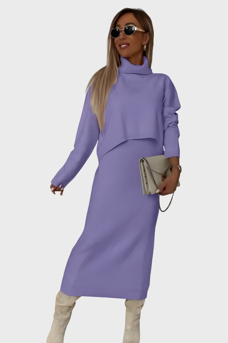 Viktoria™ - Елегантен плетен комплект от две части