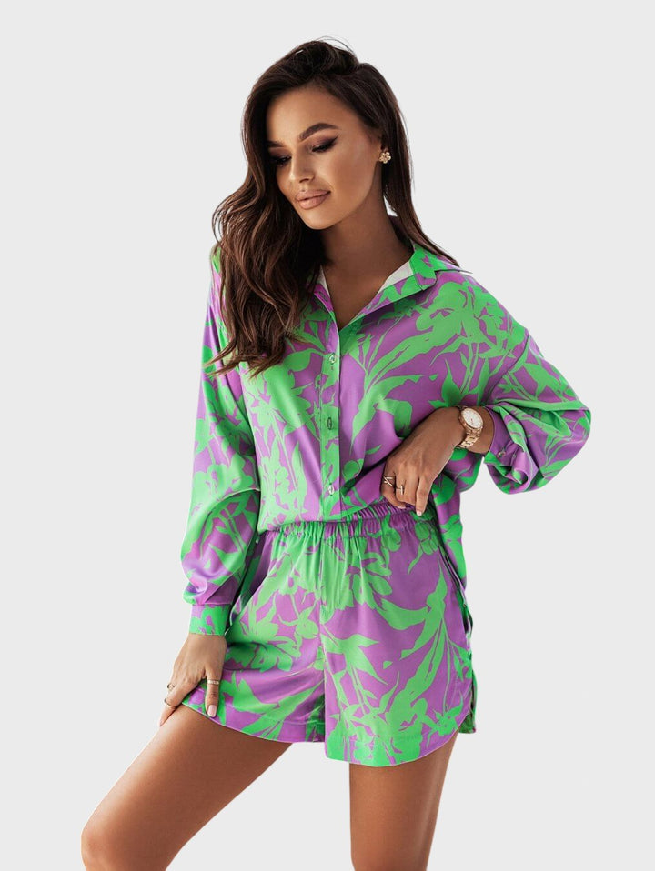 Bonka™ - Комплект риза и шорти Santorini