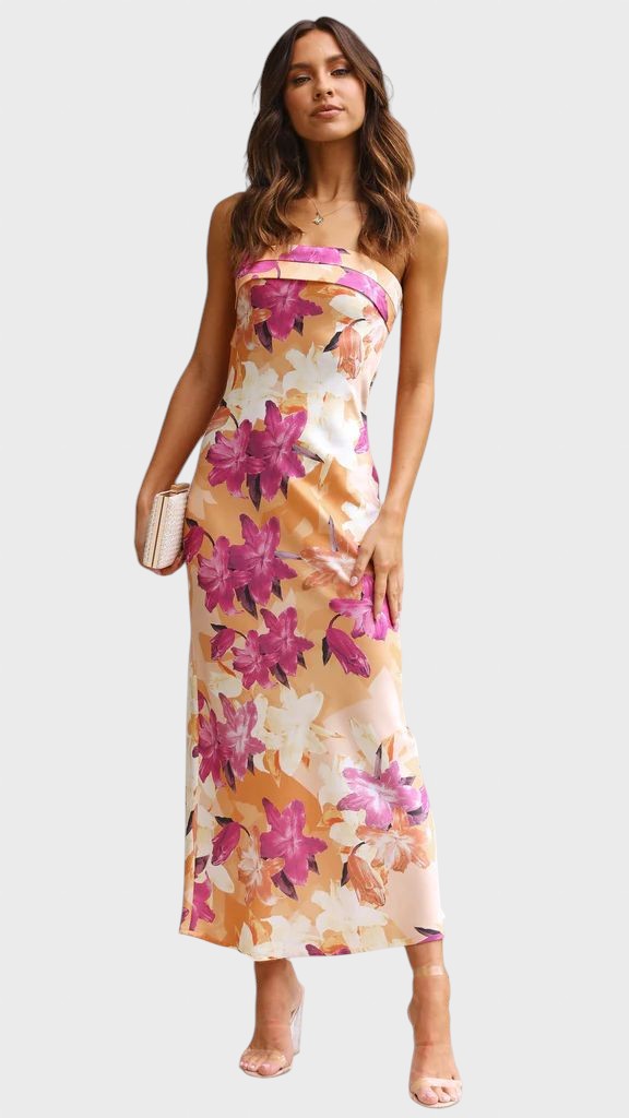 Ivomira™ - Дълга сатенена рокля