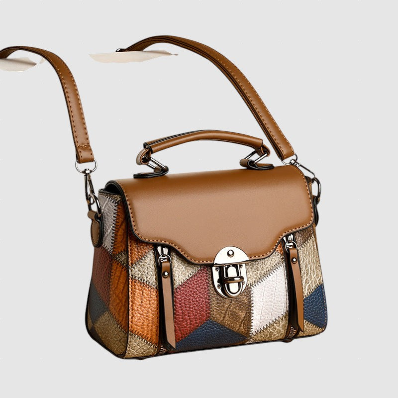 Hristo™ - Чанта от естествена кожа с мозайка