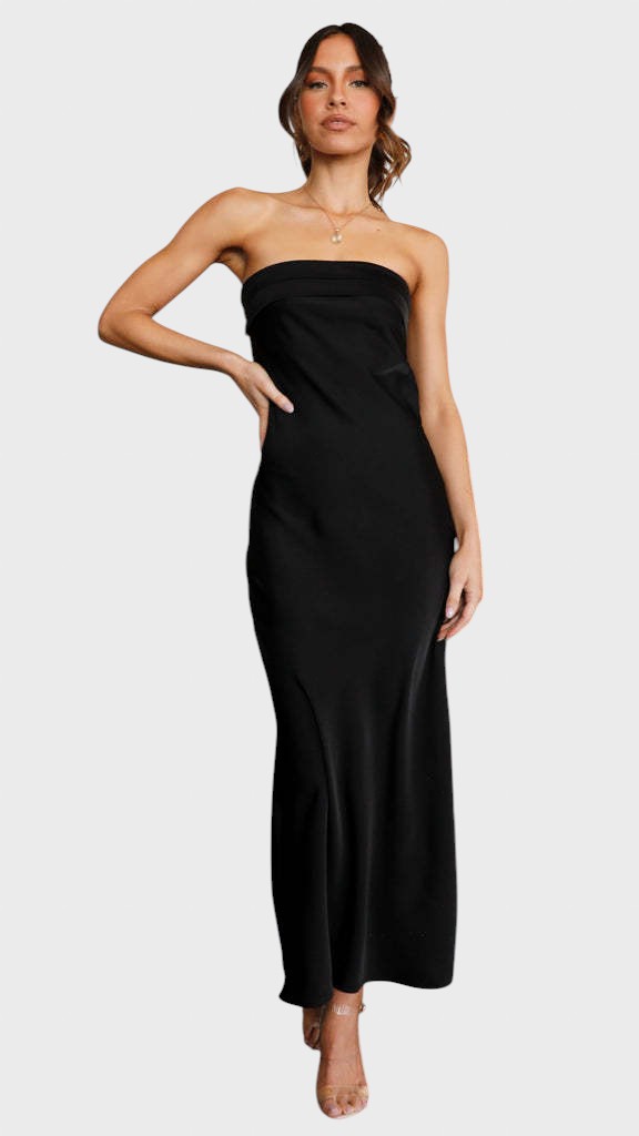 Ivomira™ - Дълга сатенена рокля