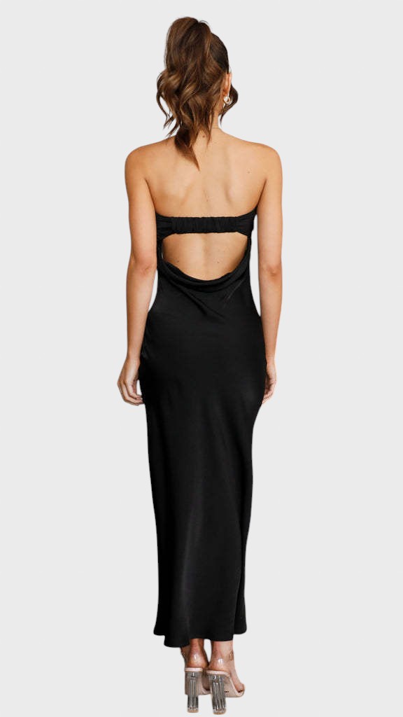 Ivomira™ - Дълга сатенена рокля