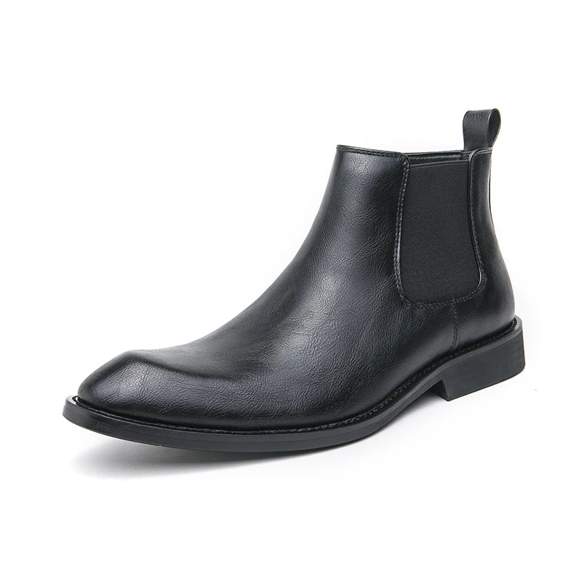 Cooper | Zippered Orthopedic Leather Chelsea Boots