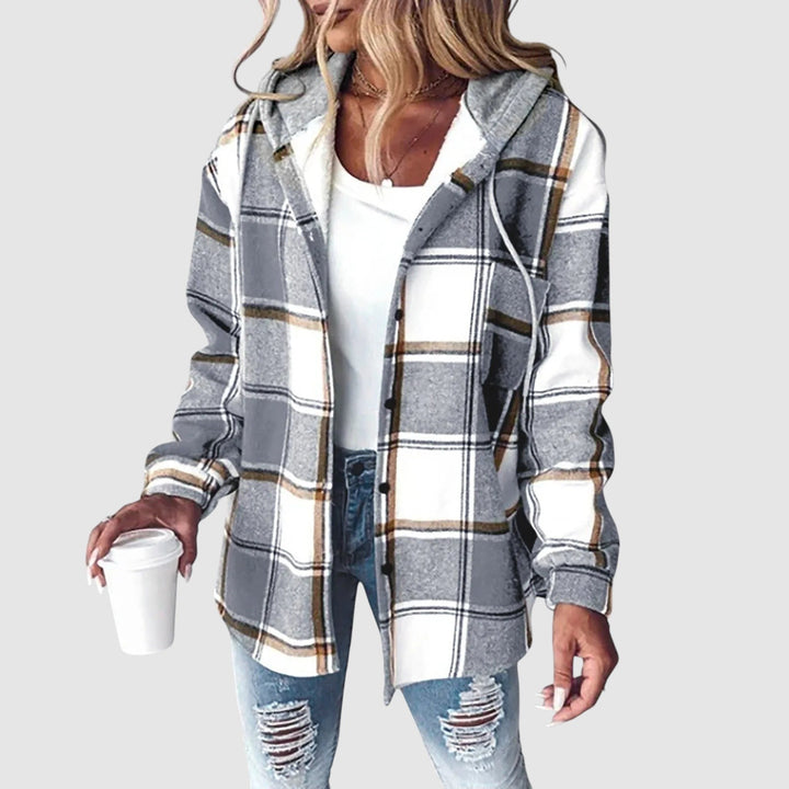 Kostadinka™ - Карирано есенно палто