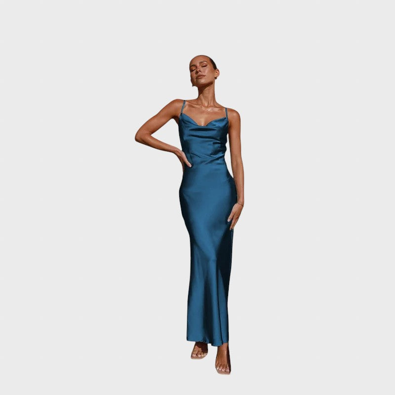 Marfa™ - Дълга сатенена рокля