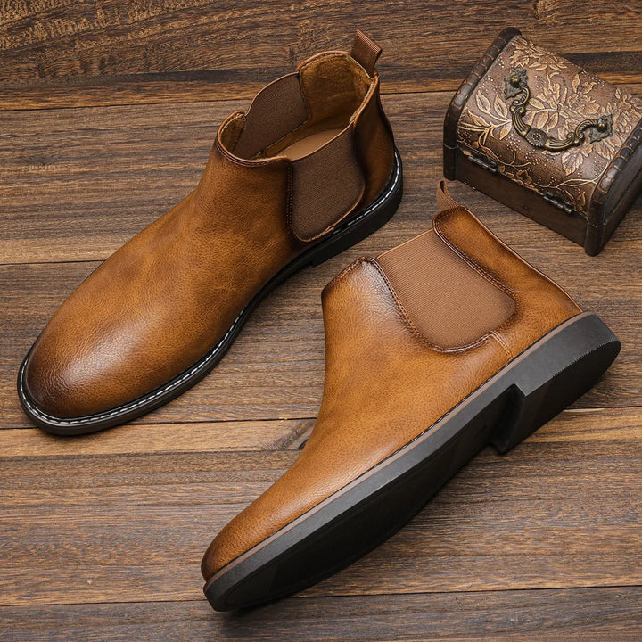 Sanford | Classic Chelsea Orthopedic Leather Boots