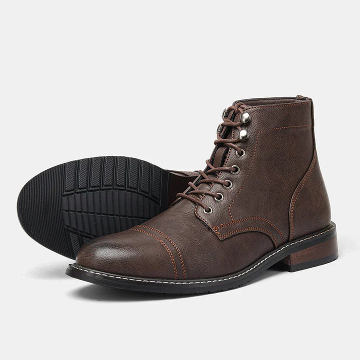 Keith | Classic Cap-Toe Derby Orthopedic Boots