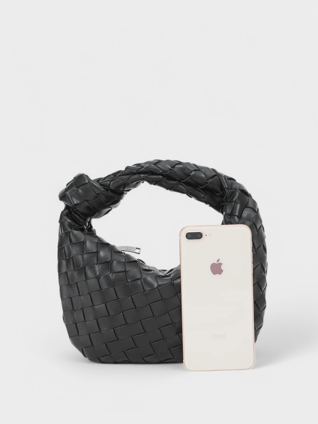 Reni™ - Мини чанта тип „хобо“ с плетен възел