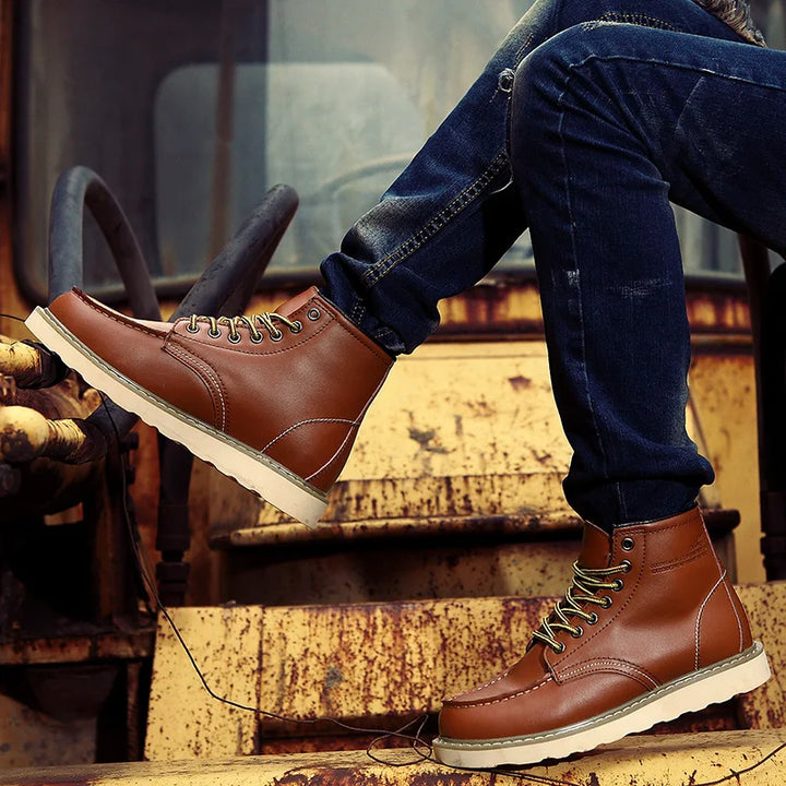 Dustin | Winter Orthopedic Leather Boots