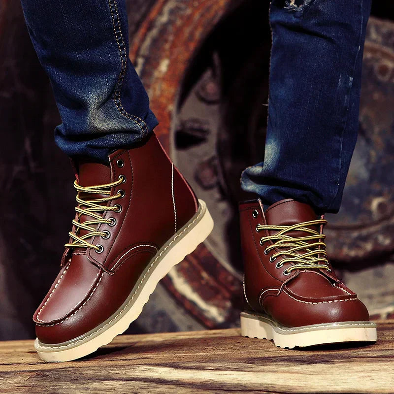 Dustin | Winter Orthopedic Leather Boots