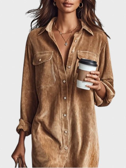 Zlata™ - Модерна рокля със свободна кройка