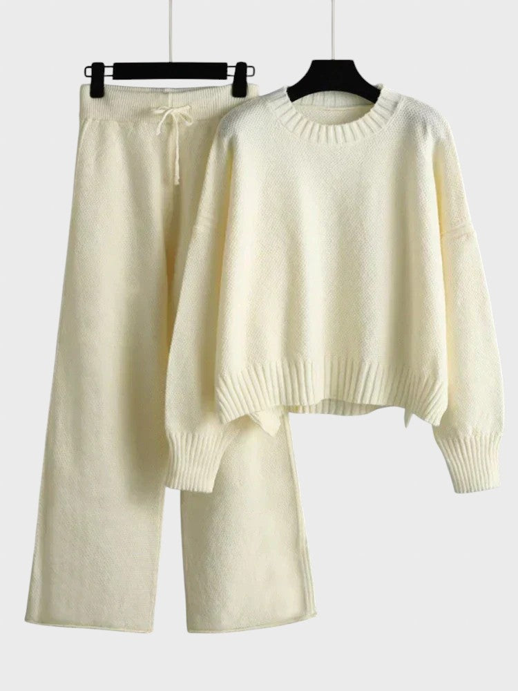 Tereza™ - Елегантен плетен комплект от две части