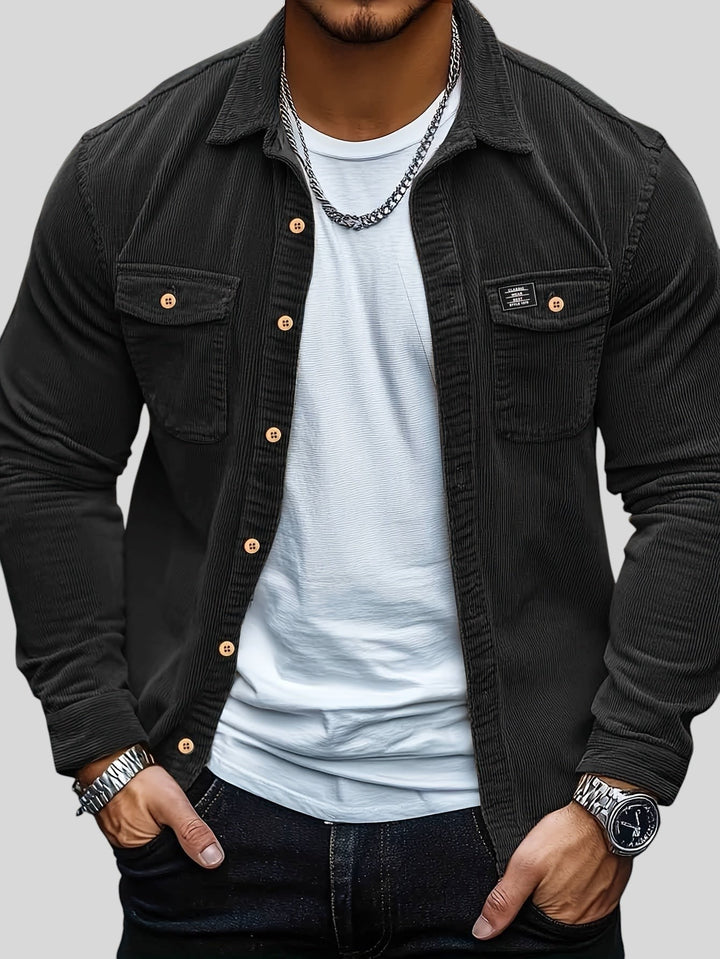 Atanas™ - Ежедневна кадифена риза с копчета