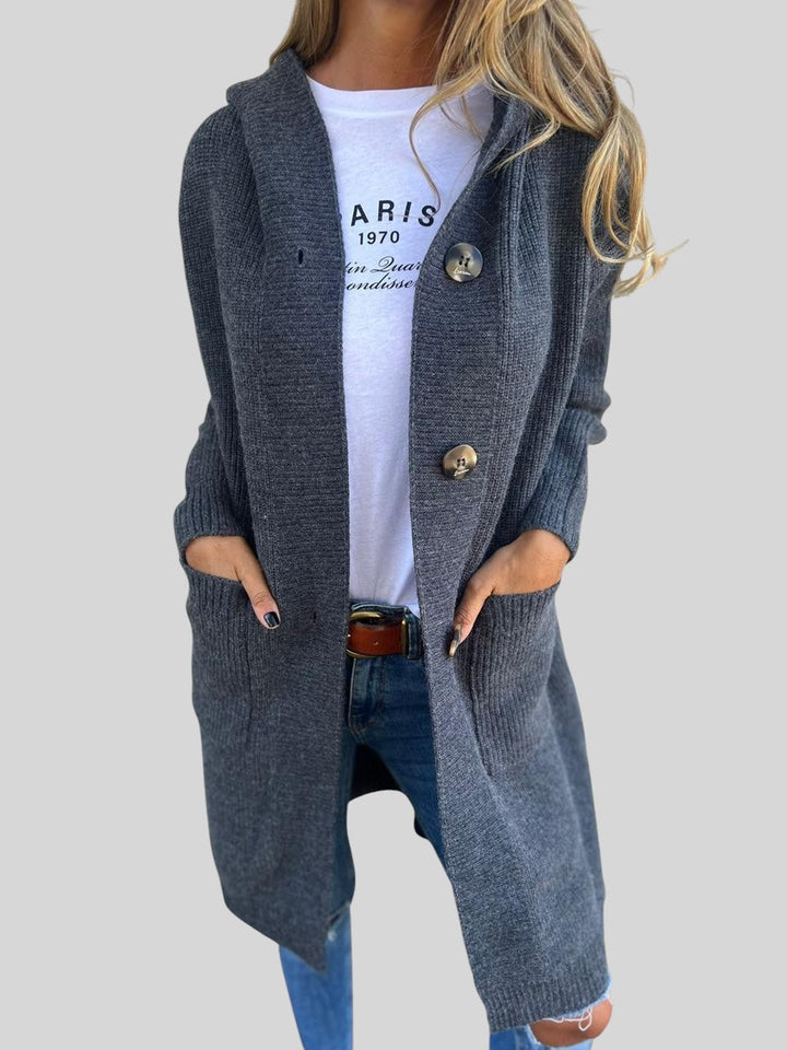 Iveta™- Дълго плетено палто