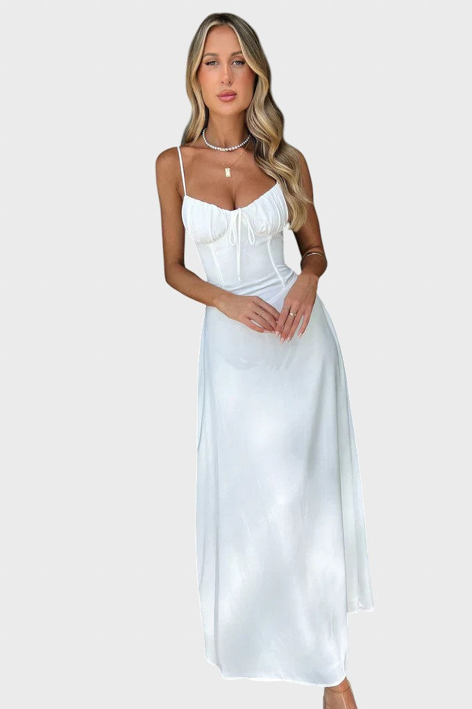 Katerinka™ - Макси рокля без ръкави с връзки