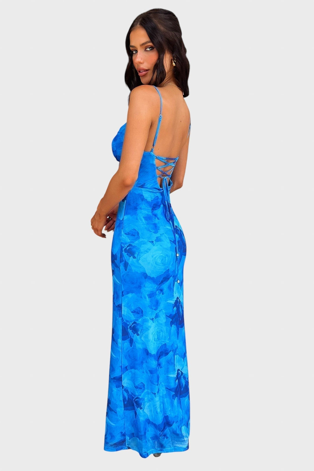 Krastina™ - Романтична рокля с флорални мотиви