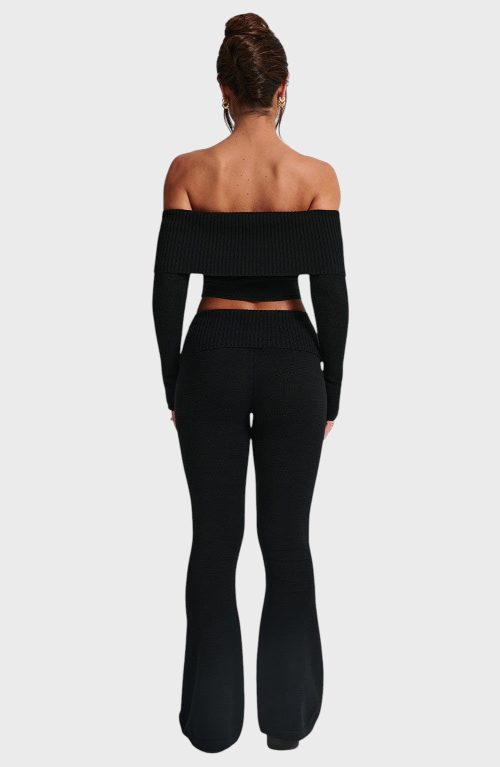 Avgustina™ - Комплект от две части с ребрена плетка