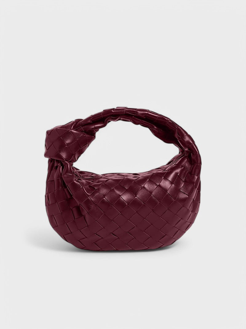 Reni™ - Мини чанта тип „хобо“ с плетен възел