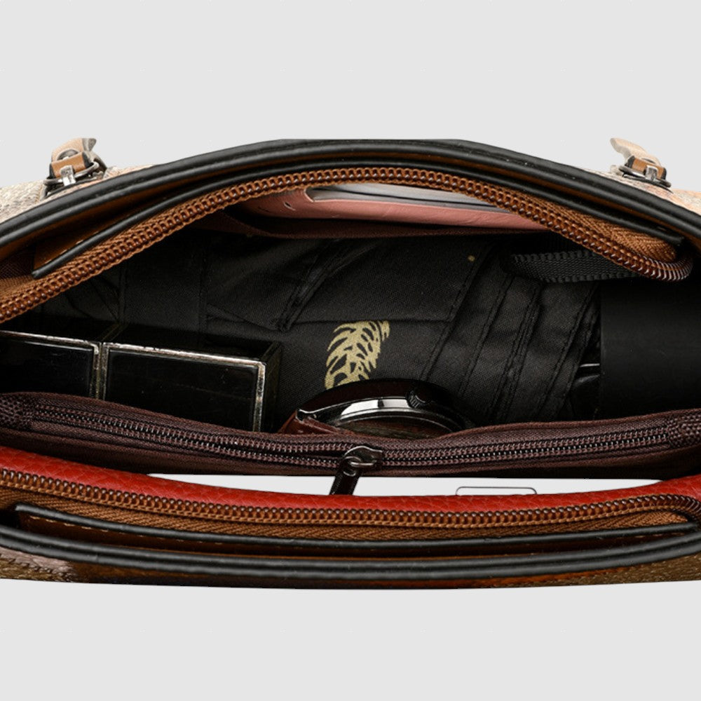 Hristo™ - Чанта от естествена кожа с мозайка